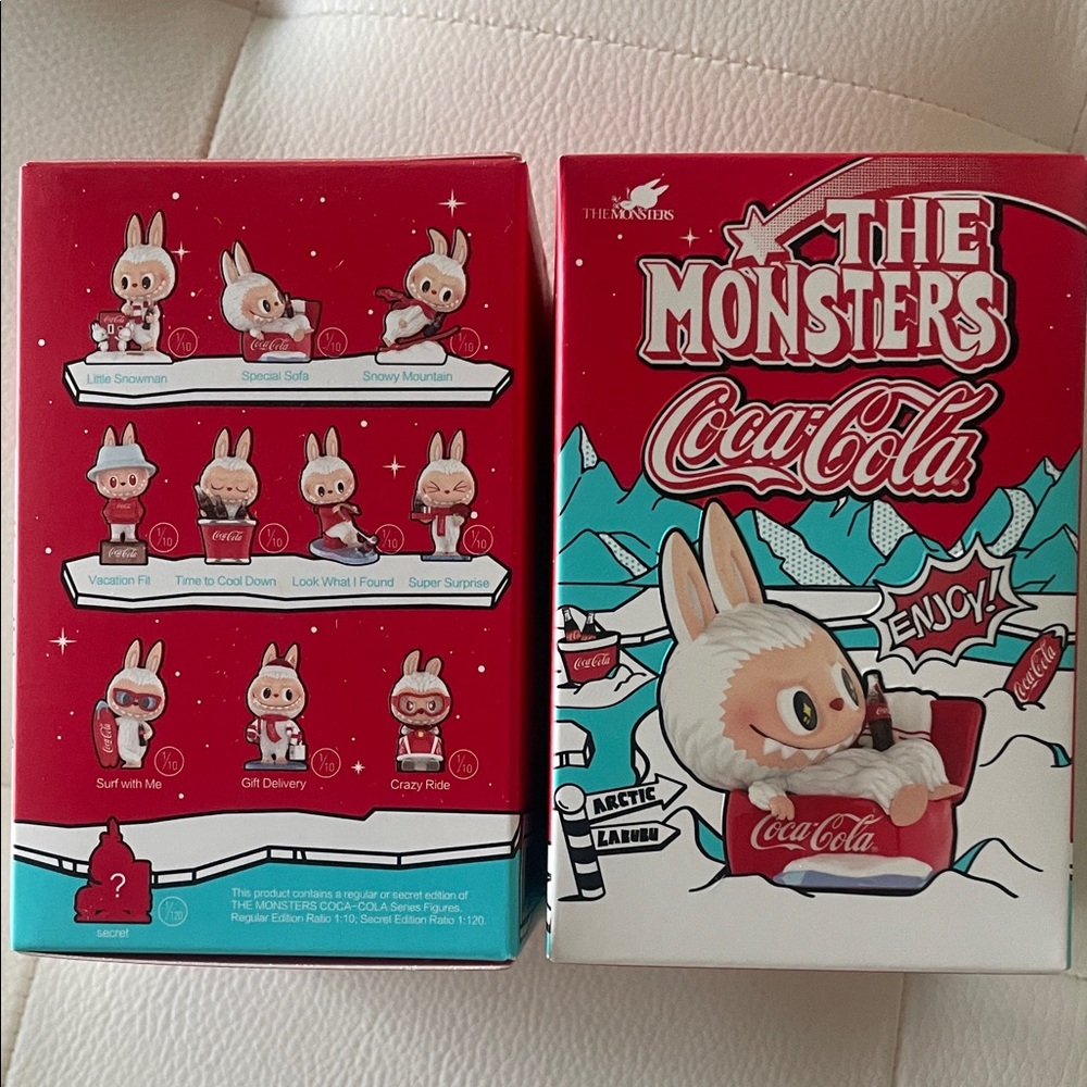 Coca-Cola The Monsters Arctic Bunny Figure in Red and White